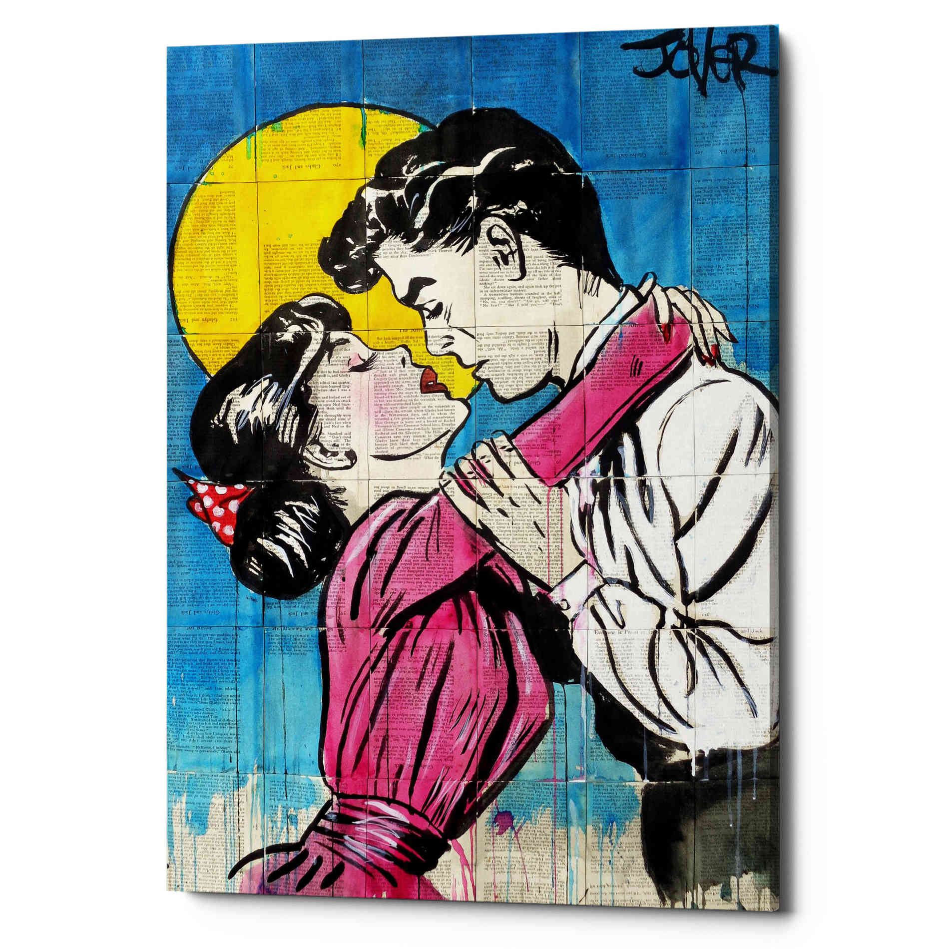 'Love Moon Pop' by Loui Jover, Canvas Wall Art