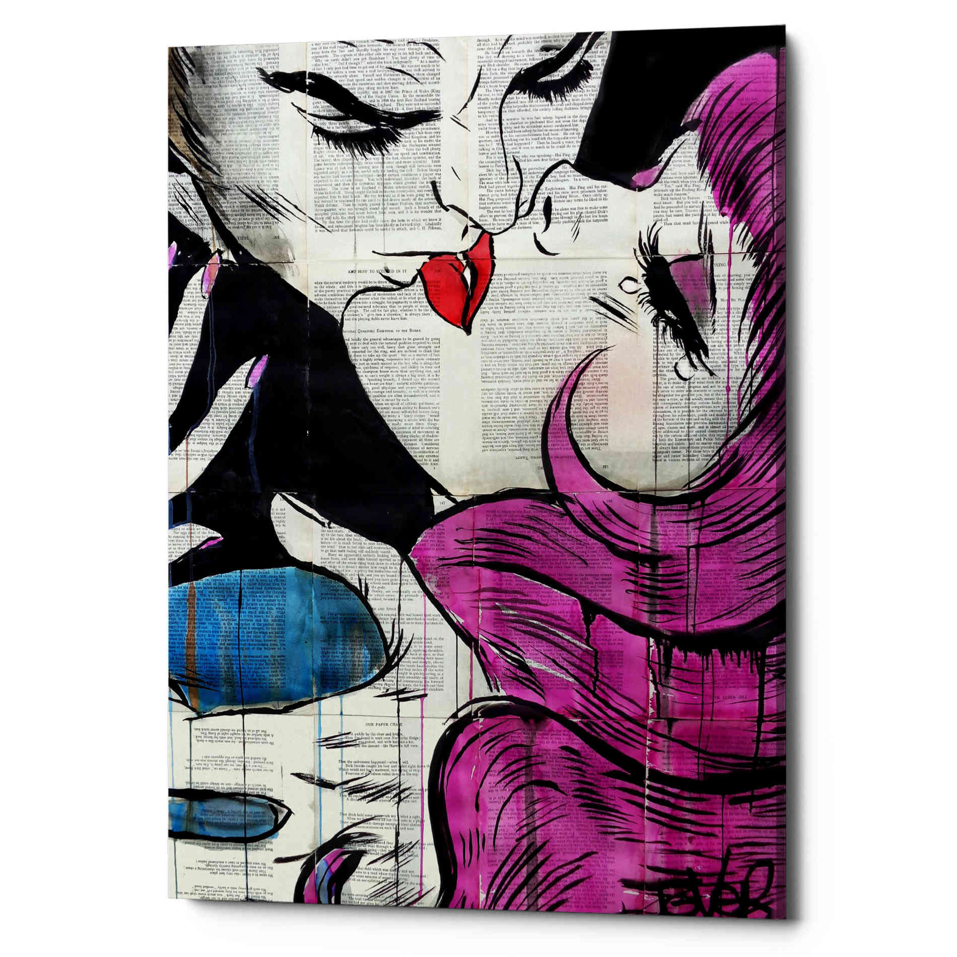 'Passion Pop' by Loui Jover, Canvas Wall Art