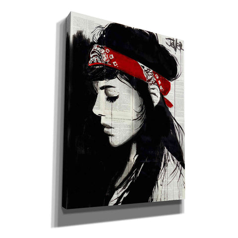 Image of 'Red Bandana' by Loui Jover, Canvas Wall Art
