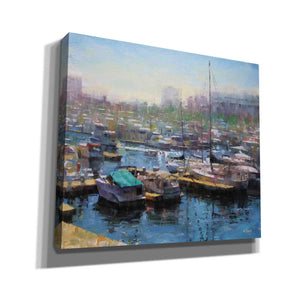 'Chicago Harbor' by Mark Lague, Canvas Wall Art,Size C Landscape