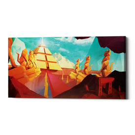'Low Poly Pyramid' by Jonathan Lam, Giclee Canvas Wall Art