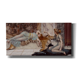 'Mischief and Repose' by John William Godward Canvas Wall Art