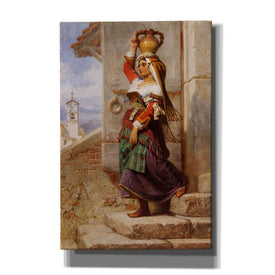 'A Roman Water Carrier' by Carl Haag, Canvas Wall Art,12 x 18