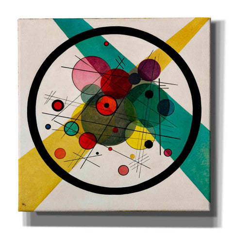 Image of 'Circles In A Circle' by Wassily Kandinsky Canvas Wall Art"