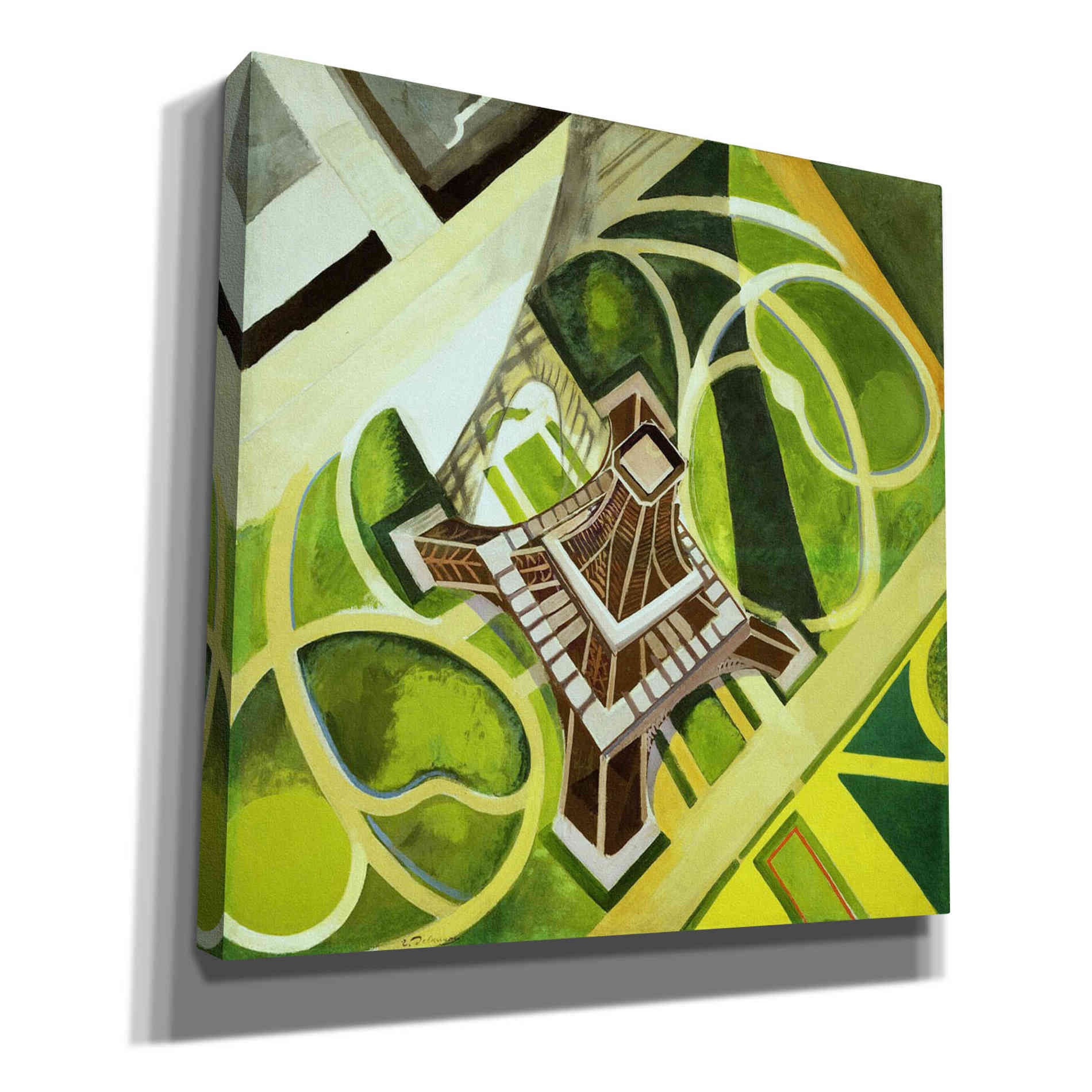 'La Tour Eiffel et Jardin du Champ de Mars' by Robert Delaunay Canvas Wall Art