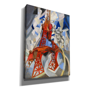 'Red Eiffel Tower' by Robert Delaunay Canvas Wall Art