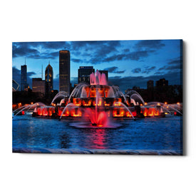 'Buckingham Fountain Lit,' Canvas Wall Art