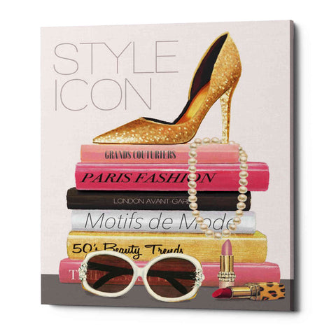 Image of 'Paris Style II Gold and Black' by Marco Fabiano, Canvas Wall Art