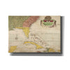 'Map of Carolina, Florida & the Bahama Islands' by Mark Catesby Giclee Canvas Wall Art