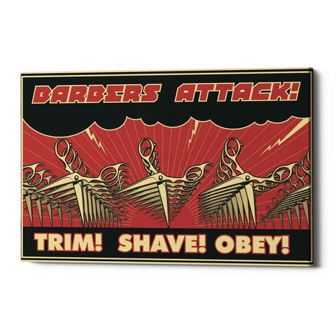 Image of 'Barbershop' Canvas Wall Art
