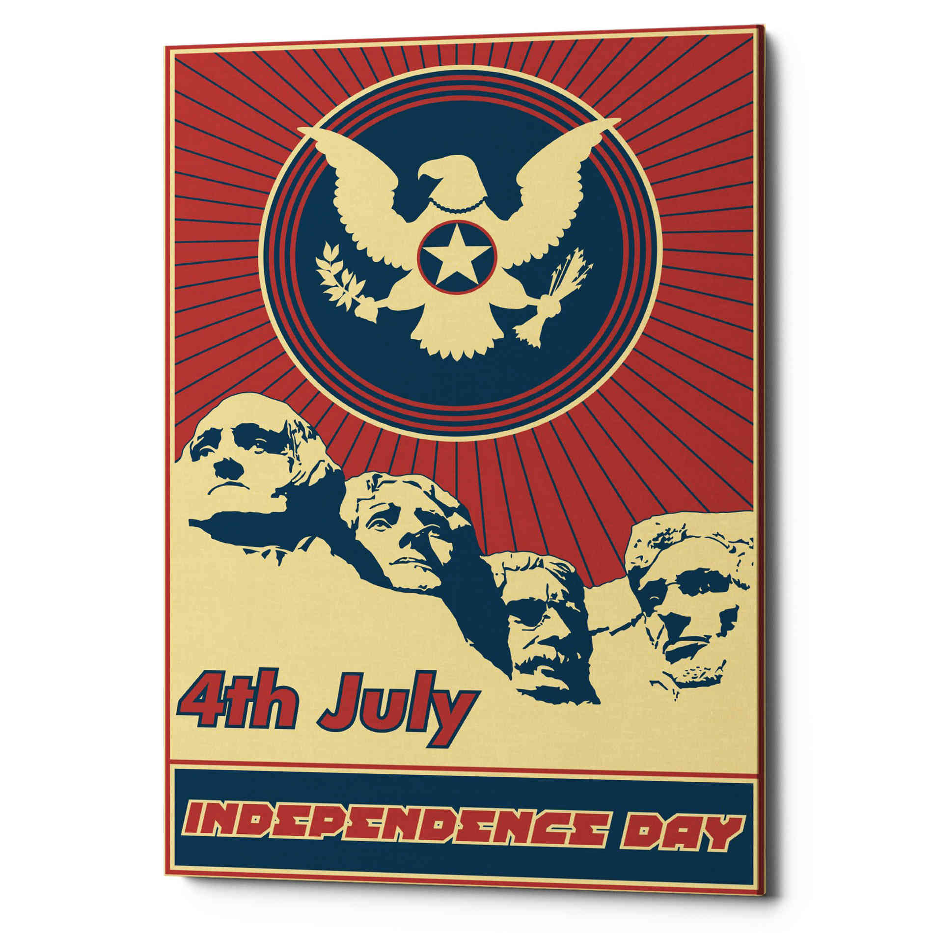 'Independence Day Rushmore' Canvas Wall Art