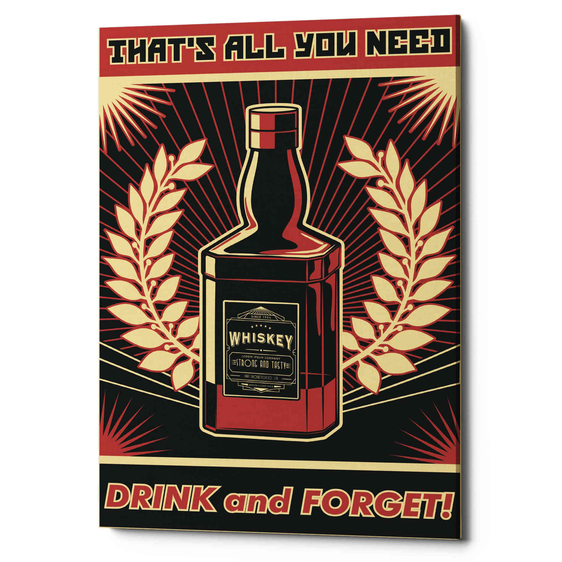 'Whiskey' Canvas Wall Art