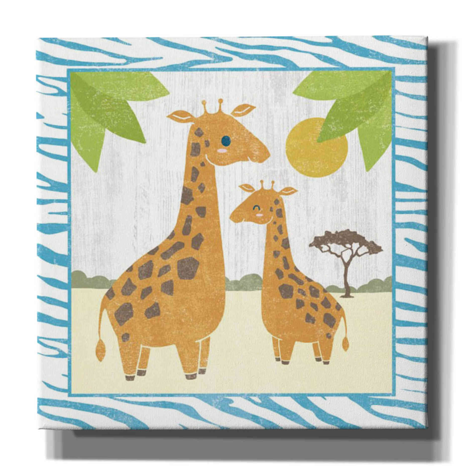 'Safari Fun Giraffe' by Moira Hershey, Canvas Wall Art