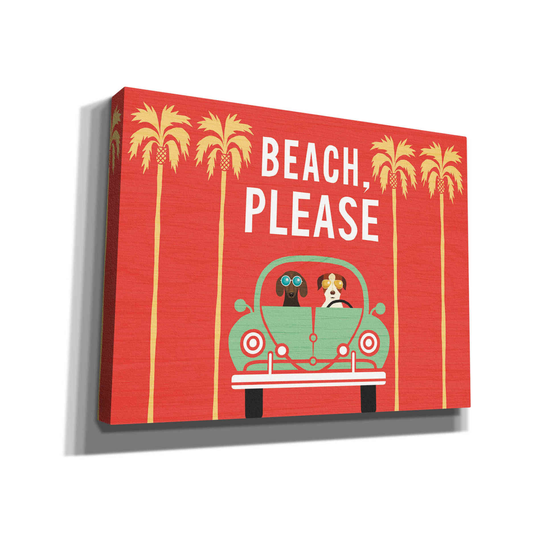 'Beach Bums Beetle I' by Michael Mullan, Canvas Wall Art