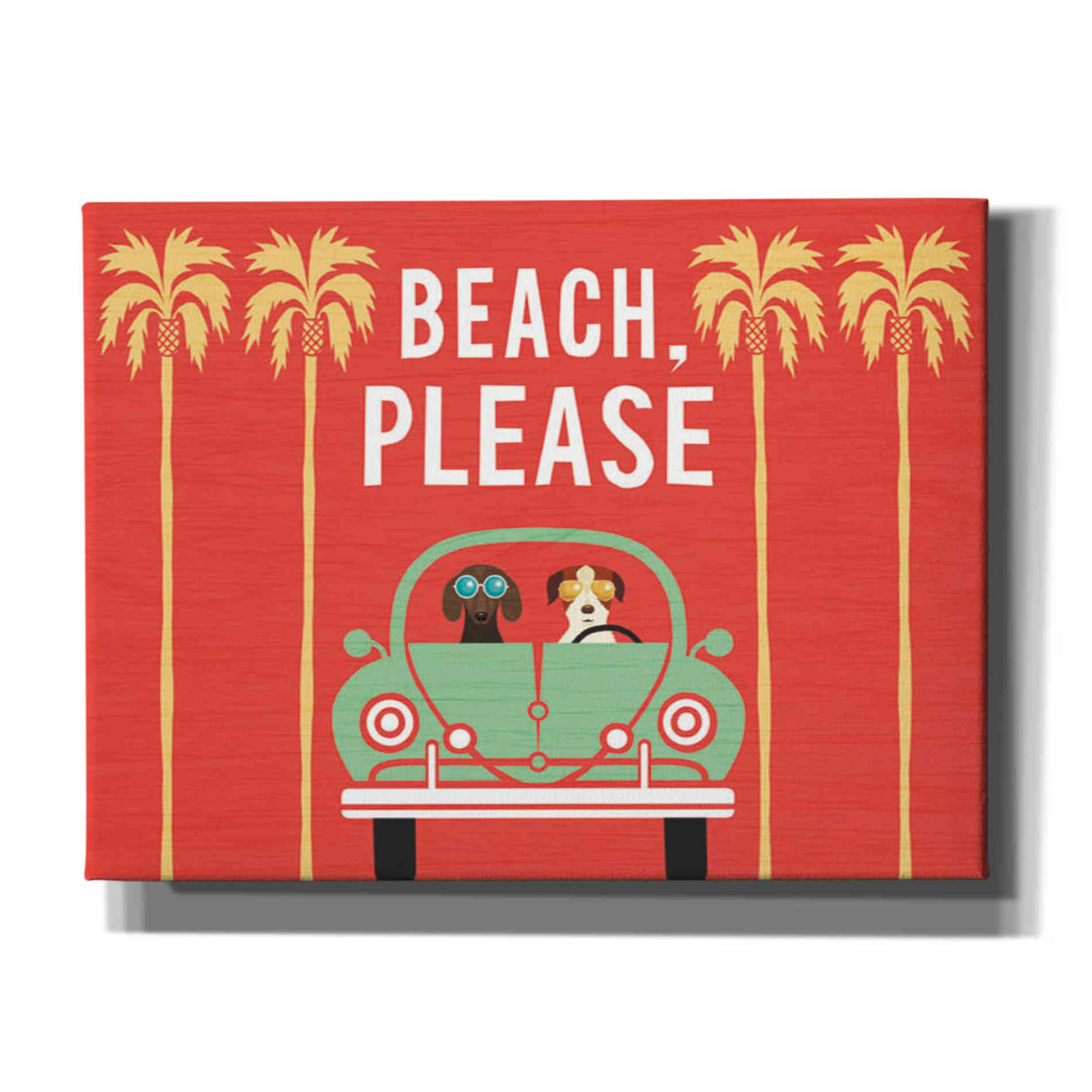 'Beach Bums Beetle I' by Michael Mullan, Canvas Wall Art