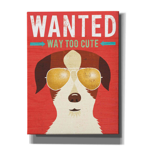 Image of 'Beach Bums Terrier I Wanted' by Michael Mullan, Canvas Wall Art