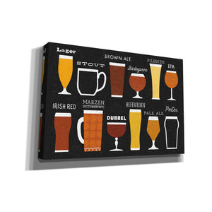 'Craft Beer List' by Michael Mullan, Canvas Wall Art