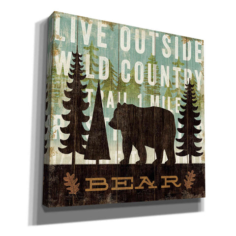 Image of 'Simple Living Bear' by Michael Mullan, Canvas Wall Art