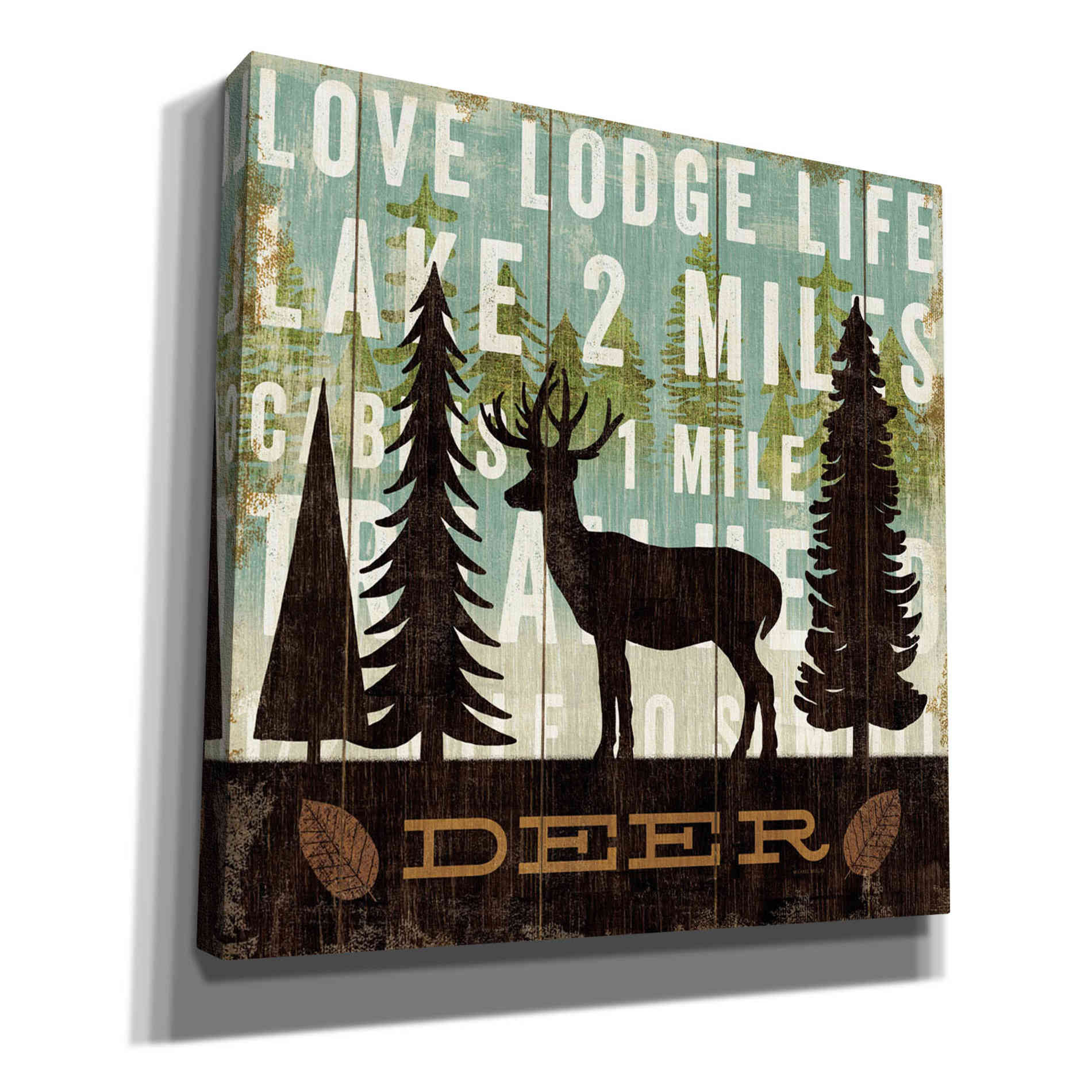 'Simple Living Deer' by Michael Mullan, Canvas Wall Art