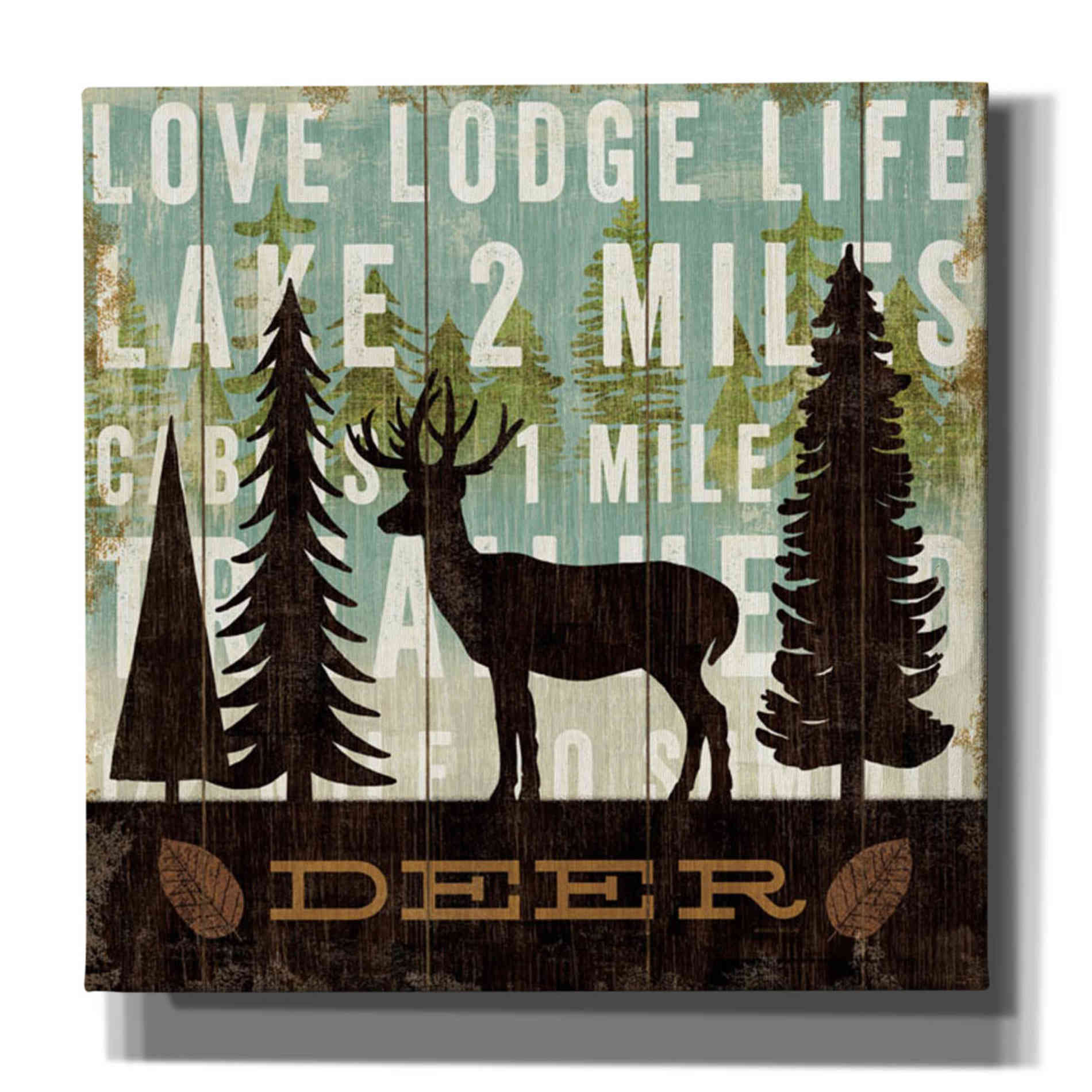 'Simple Living Deer' by Michael Mullan, Canvas Wall Art