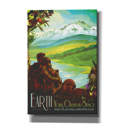 Image of 'Visions of the Future: Earth' Canvas Wall Art,12 x 18