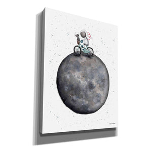 'Bike on Moon' by Rachel Nieman, Canvas Wall Art,Size C Portrait