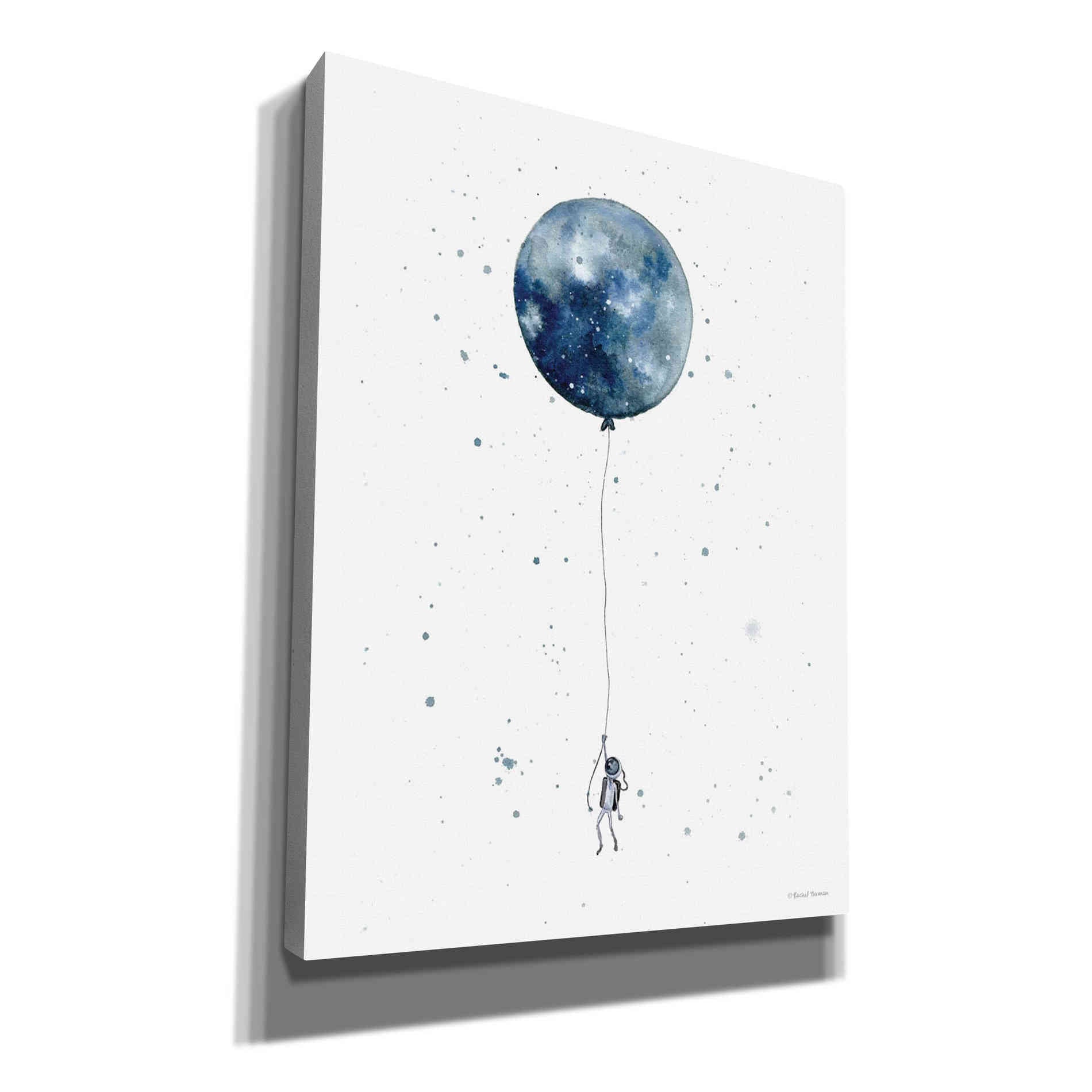'Moon Balloon' by Rachel Nieman, Canvas Wall Art,Size C Portrait
