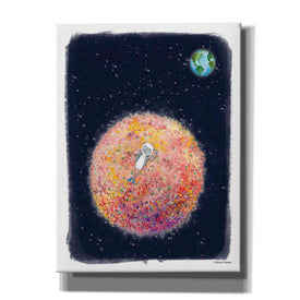 'Chillin on Moon' by Rachel Nieman, Canvas Wall Art,Size C Portrait