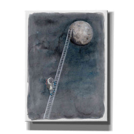 'Ladder to the Moon' by Rachel Nieman, Canvas Wall Art,Size C Portrait