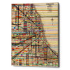 'Modern Map of Chicago' by Nikki Galapon Giclee Canvas Wall Art