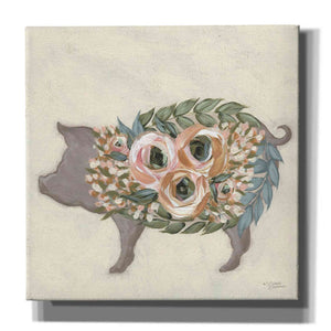 'Alice the Pig' by Michele Norman, Canvas Wall Art,Size 1 Sqaure