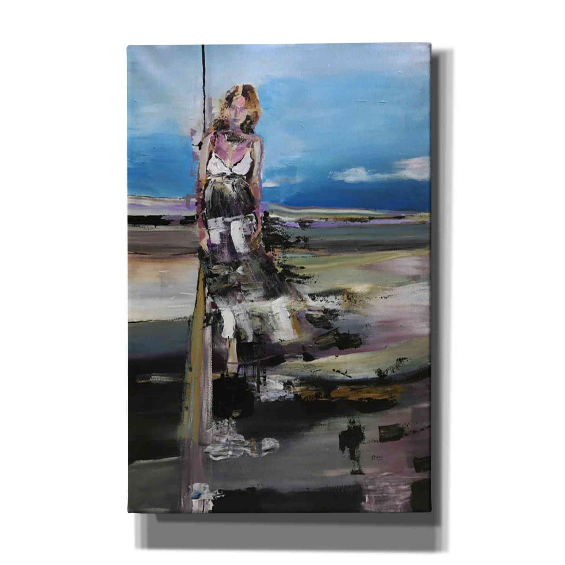 'By The Sea' by Oscar Alvarez Pardo, Canvas Wall Art