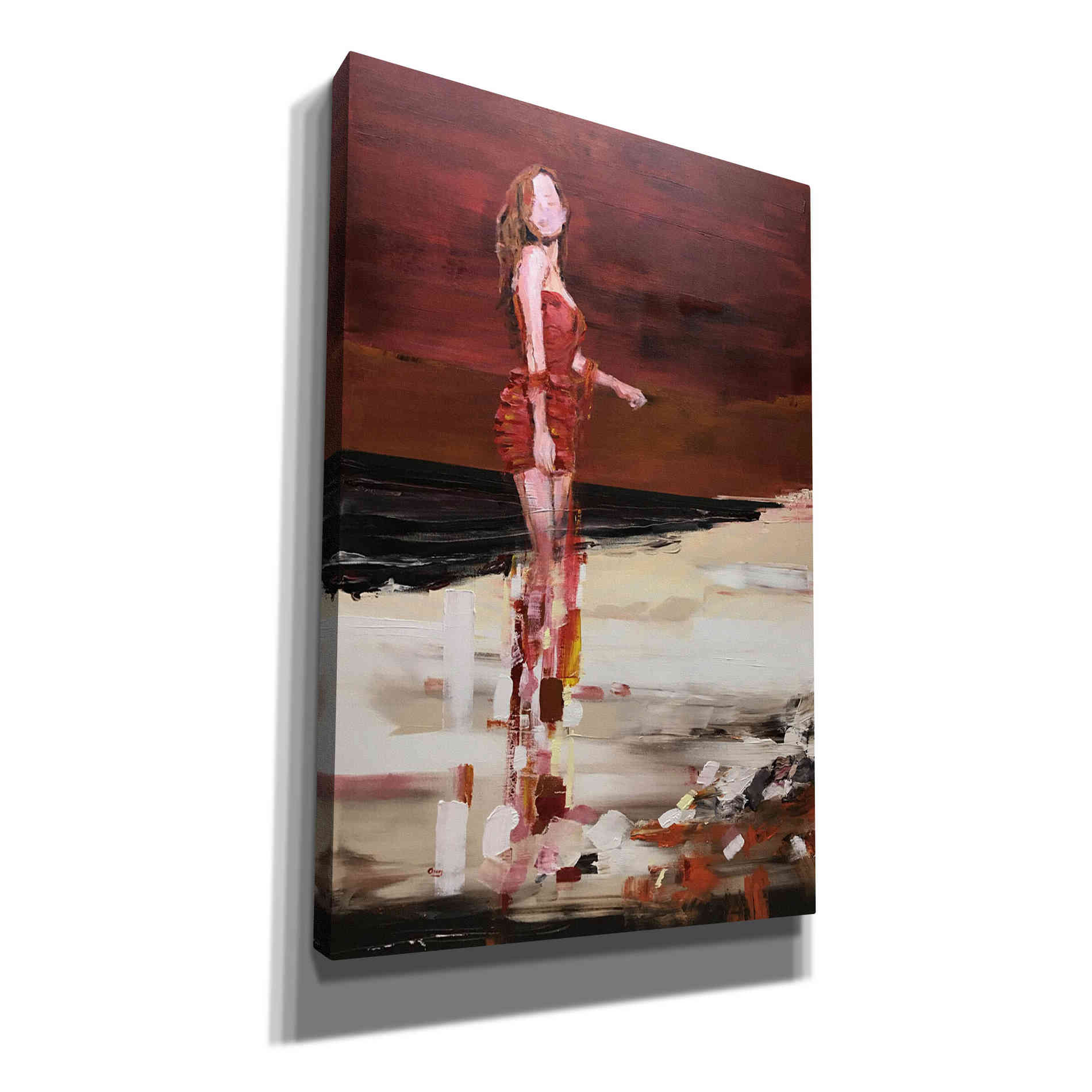 'In Red' by Oscar Alvarez Pardo, Canvas Wall Art