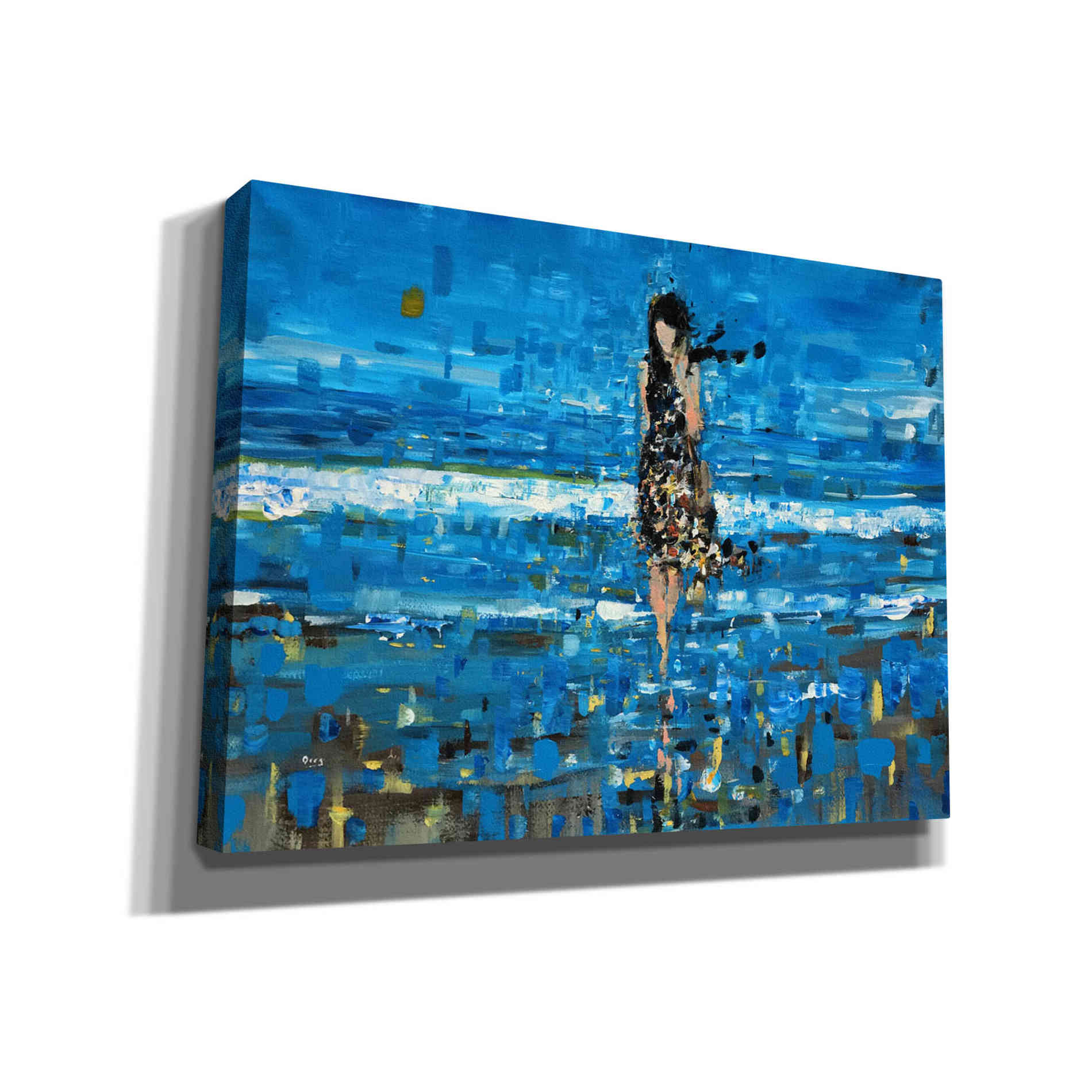 'The Sea' by Oscar Alvarez Pardo, Canvas Wall Art