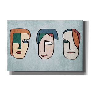 'FACES LINE ART 2' by Irena Orlov, Canvas Wall Art