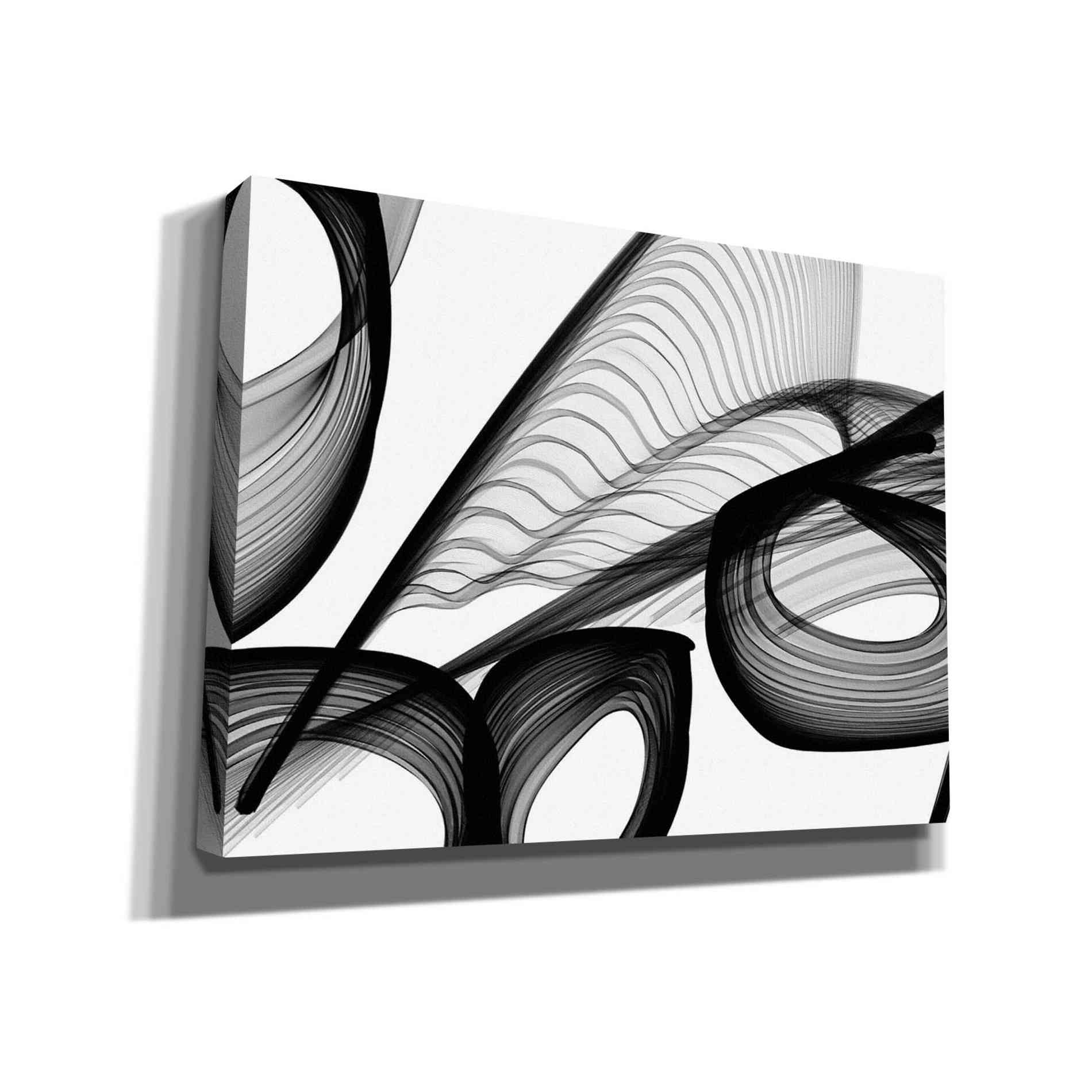 'Abstract Black and White 22-21' by Irena Orlov, Canvas Wall Art