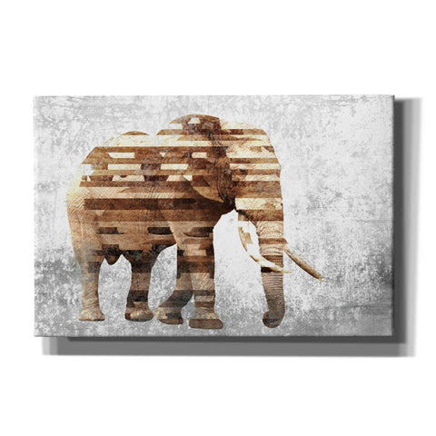Image of 'Rustic Brown Elephant' by Irena Orlov, Canvas Wall Art