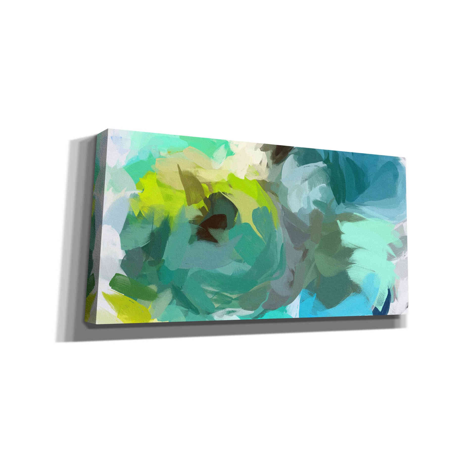 'The Shades of Green Abstract 2' by Irena Orlov, Canvas Wall Art