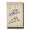 'F-117 Nighthawk Stealth Fighter Blueprint Patent Parchment' Canvas Wall Art,Size A Portrait