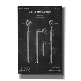 'Dental Mouth Mirror Blueprint Patent Chalkboard' Canvas Wall Art,Size A Portrait