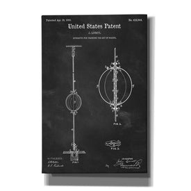 'Apparatus to Teach Boxing Blueprint Patent Chalkboard' Canvas Wall Art,Size A Portrait