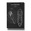 'Ballet Slippers Blueprint Patent Chalkboard' Canvas Wall Art,Size A Portrait