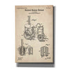 Distillery Apparatus Blueprint Patent Parchment' Canvas Wall Art