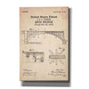 'Arch Bridge Blueprint Patent Parchment' Canvas Wall Art