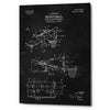 'Basketball Hoop and Backboard Blueprint Patent Chalkboard' Canvas Wall Art