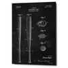 'Baseball Bat Blueprint Patent Chalkboard' Canvas Wall Art