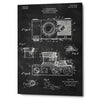 'Camera, 1936 Blueprint Patent Chalkboard' Canvas Wall Art