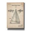 'Sailboat Blueprint Patent Parchment' Canvas Wall Art