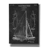 'Sailboat Blueprint Patent Chalkboard' Canvas Wall Art