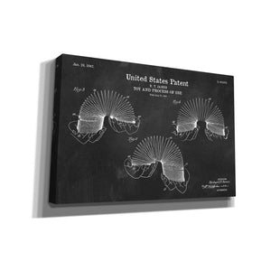 'Toy and Process of Use Blueprint Patent Chalkboard' Canvas Wall Art